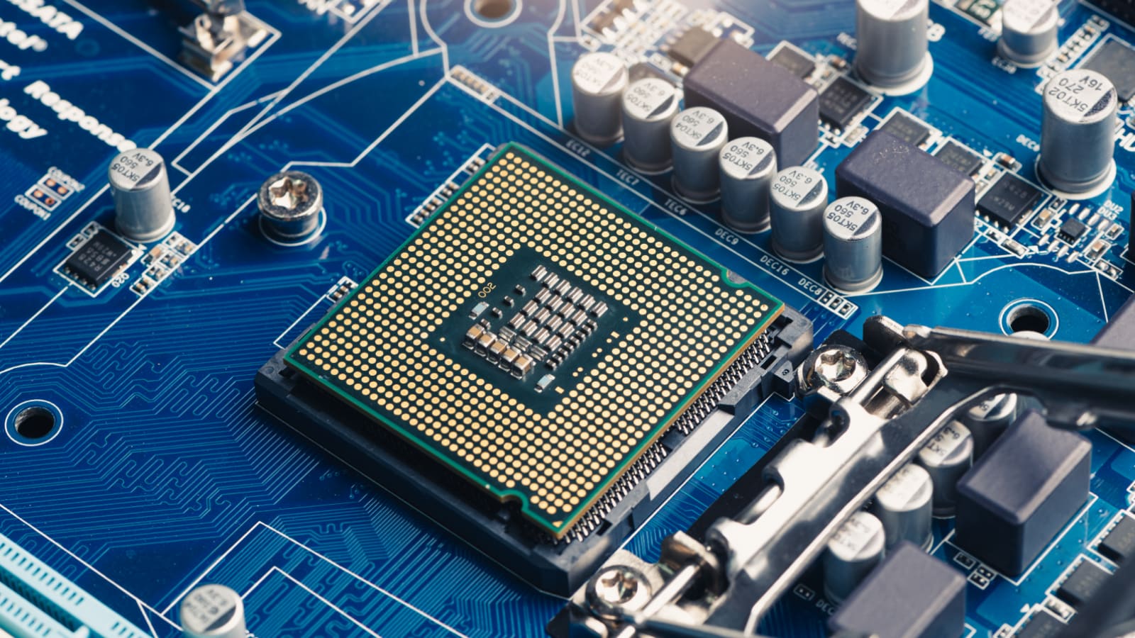 Astrus: a close-up of a populated circuit board