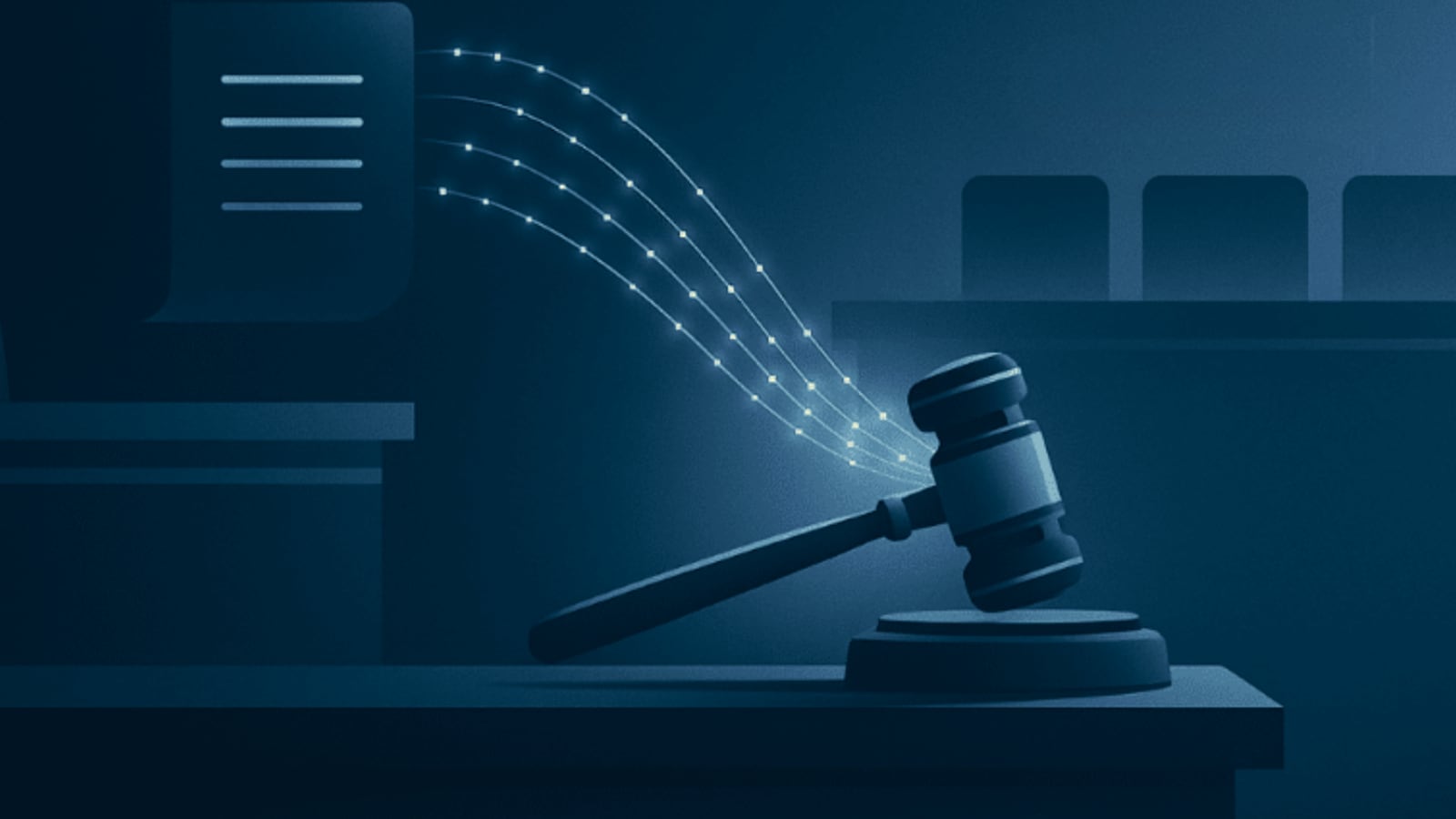 Bench IQ: brand illustration for AI-driven legal strategy