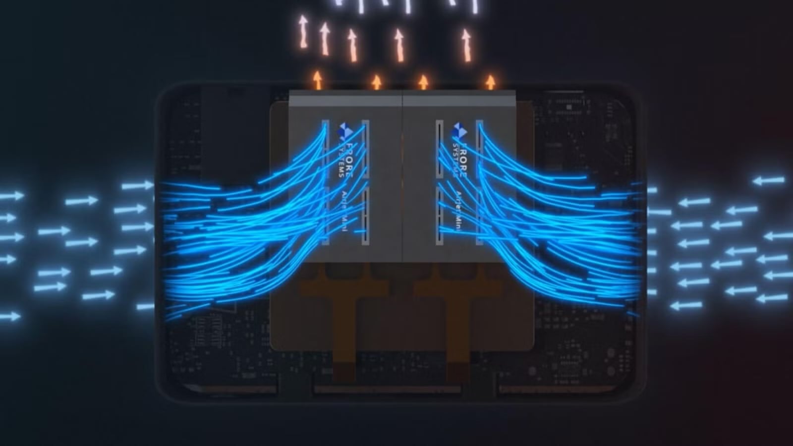 Frore Systems: airflow through an AirJet cooling module