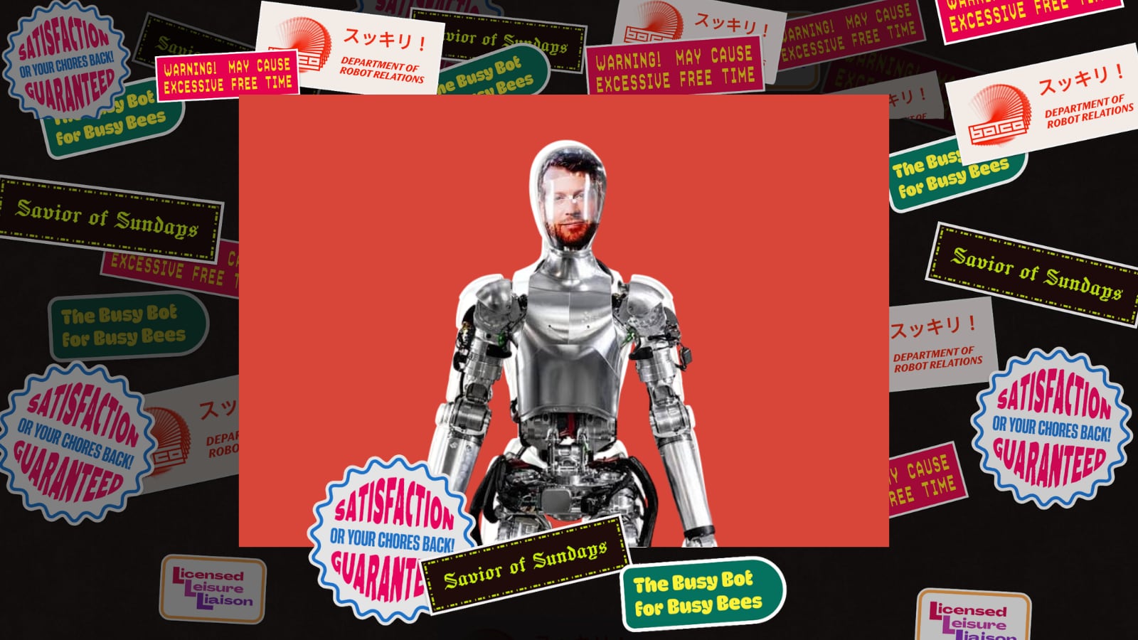 The Bot Company: brand illustration for a home robot