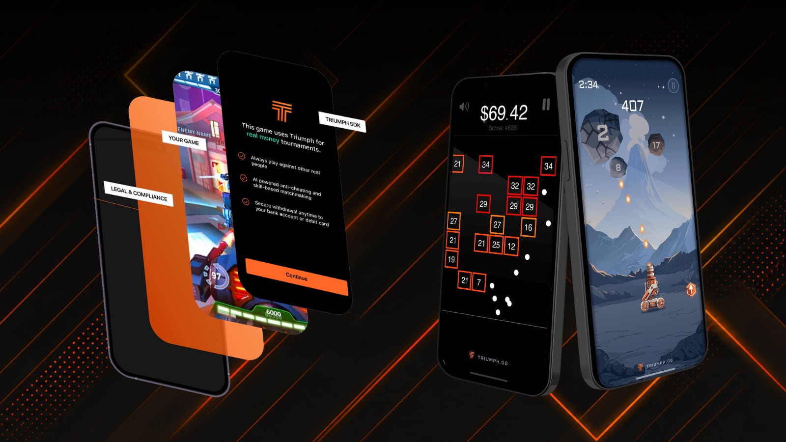 Triumph: the Triumph.gg mobile app interface