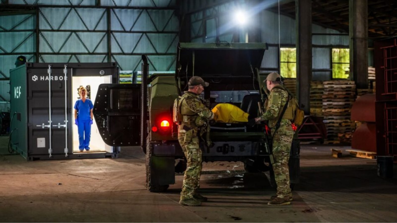 Valinor: a defense logistics site at night