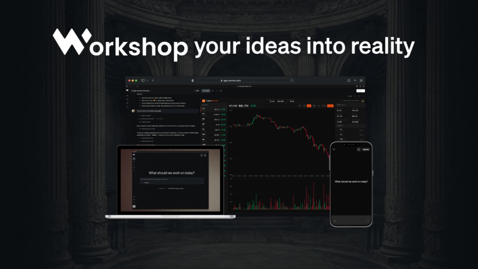 Workshop AI: the Workshop product interface across desktop and mobile